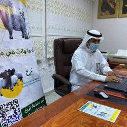 الشيخ مساعد الورده يتلقى إتصال هاتفي معايده من الأمير ممدوح بن عبدالعزيز آل سعود