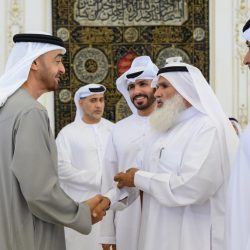 أحمد بن حمدان ومحمد بن خليفة يحضران أفراح الراشدي