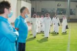 الأمير تركي بن طلال يقف على استعدادات فريق ضمك الكروي الأول قبل مواجهة الفتح ‬