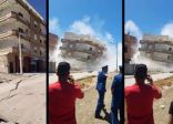 مشاهد مروعة.. خسف أرضي وانهيار منازل من عدة طوابق إثر هزات زلزالية قوية ضربت الجزائر -صور وفيديو