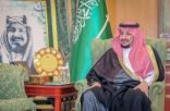 سمو الأمير عبدالعزيز بن فهد بن تركي يستقبل رئيس فرع النيابة العامة بمنطقة الجوف