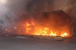 مدني الجوف يباشر حادث حريق سوق الخضار المركزي بمدينة سكاكا